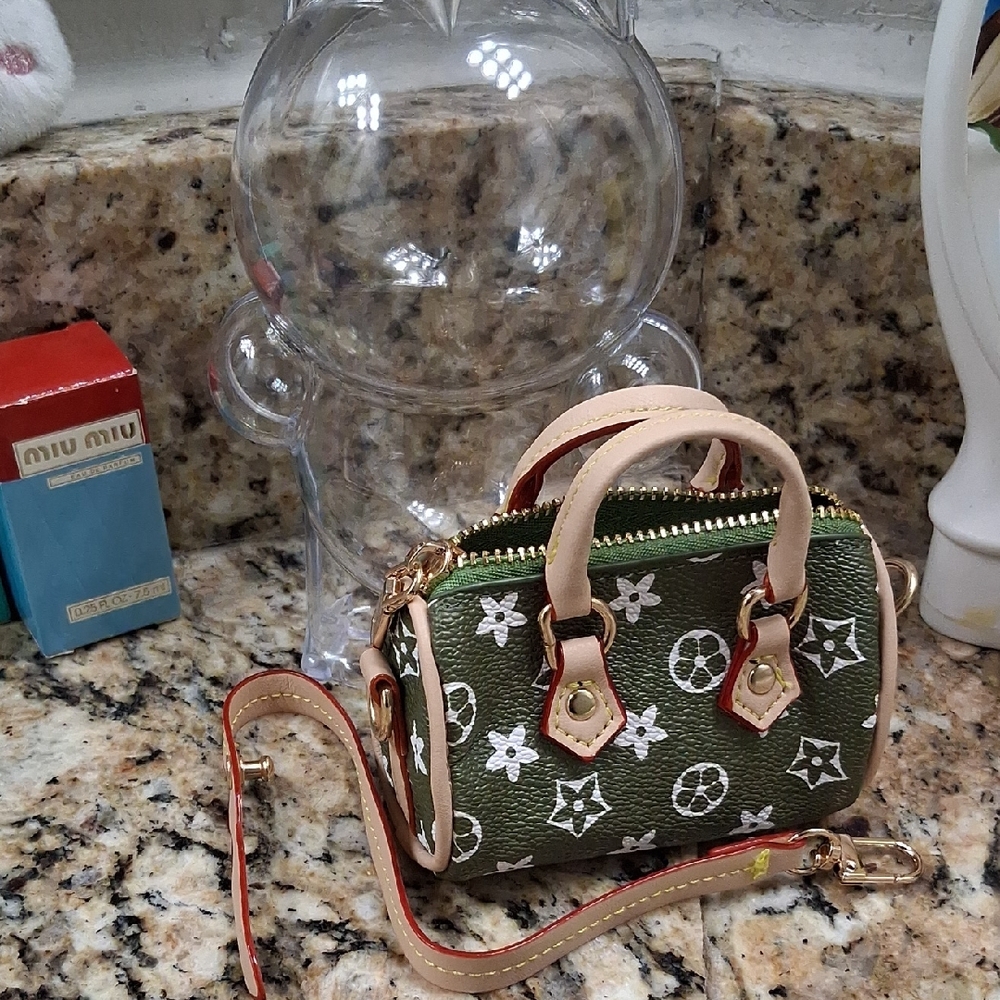 Green Designer Bag charm